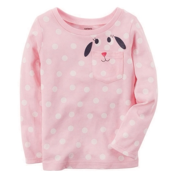 Polka Dot Dog Pocket Tee - Picture 1 of 5
